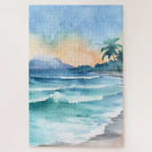 Wasserfarbe Strand Jigsaw Puzzle (Vertikal)