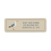 Wasserfarbe-Strand-Möwe Personalisiert (Vorne)