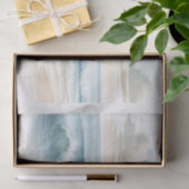 Wasserfarbe Strand Wellen Küstenstrand Hochzeit Seidenpapier (Geschenk)