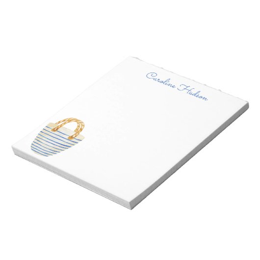 Wasserfarbe Strandtasche Notizblock (Rotiert)