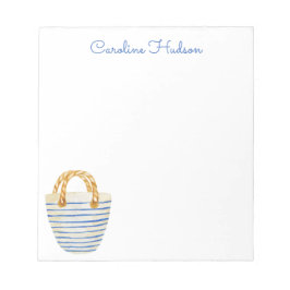 Wasserfarbe Strandtasche Notizblock