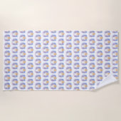 Wasserfarbe Strandtuch (Vorderseite)