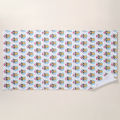 Wasserfarbe Strandtuch (Vorderseite)