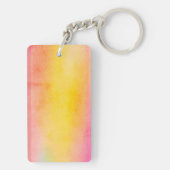 Wasserfarbe-strukturierter Kolibri Colibri Schlüsselanhänger (Rückseite)