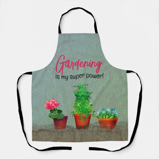 Wasserfarbe Südwestblühende Kaktus rustikal Schürze (Vorderseite)