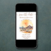 Wasserfarbe Südwestwüste FOTO Hochzeit Save The Date