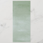 Wasserfarbe Sukkulente Blume Arbor Garden Hochzeit Programm (Rückseite)