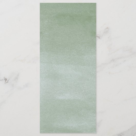 Wasserfarbe Sukkulente Blume Arbor Garden Hochzeit Programm (Rückseite)