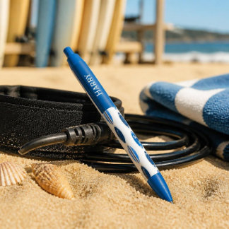 Wasserfarbe-Surfboards mit individuellem Namen Kugelschreiber