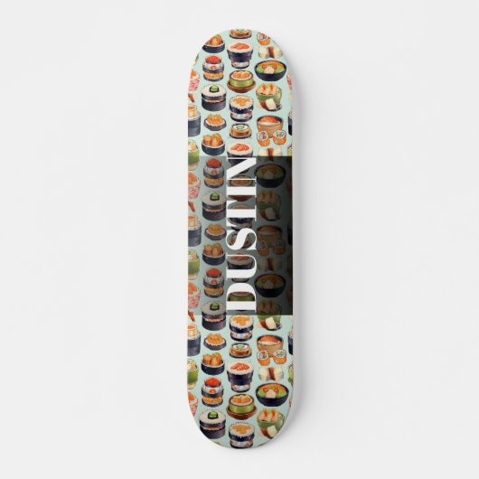 Wasserfarbe Sushi Personalisiert Skateboard (Vorne)