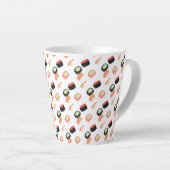 Wasserfarbe Sushi Rolls Cucumber Lachs Milchtasse (Rechte Ecke)