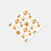 Wasserfarbe Süße Honig Serviette (Ecke)