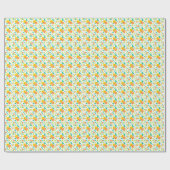 Wasserfarbe Süße Orangen Muster Geschenkpapier (Flach)