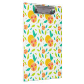Wasserfarbe Süße Orangen Muster Klemmbrett (Rechts)