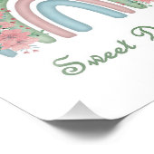 Wasserfarbe Süße Träume Regenbogen mit Florenz Fotodruck (Ecke)