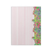 Wasserfarbe Süßerbsen Blume Rot Linde Notizblock (Rotiert)