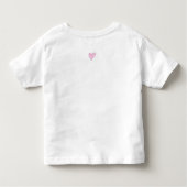 Wasserfarbe Süßes Herz Liebe Kinder Valentine Kleinkind T-shirt (Rückseite)