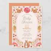 Wasserfarbe Symmetrisches Fall Thema Babydusche Einladung (Vorne/Hinten)