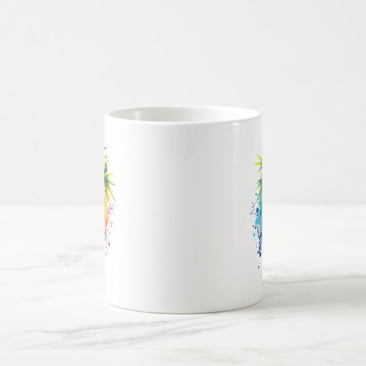 Wasserfarbe Tanabata Tree Kaffeetasse (Mittel)