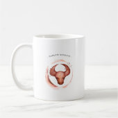 Wasserfarbe Taurus Astrologie Zodiac Zeichen | Mon Kaffeetasse (Links)