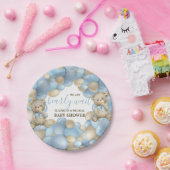 Wasserfarbe Teddy Bären Ballon Thema Papierplatte Pappteller (Party)