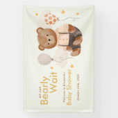 Wasserfarbe Teddy Bear Baby Dusche Banner (Vertikal)