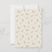 Wasserfarbe Teddy Bear Baby Dusche Dankeskarte (Rückseite)