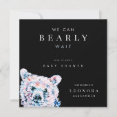 Wasserfarbe Teddy Bear Baby Dusche Einladung (Vorderseite)