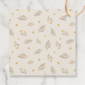 Wasserfarbe Teddy Bear Baby Dusche Geschenkanhänger (Rückseite)