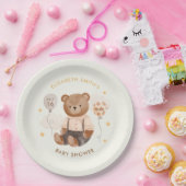 Wasserfarbe Teddy Bear Baby Dusche Pappteller (Party)