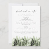 Wasserfarbe Telluride Colorado Einladung (Rückseite)