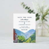 Wasserfarbe Telluride Colorado Hochzeit Einladung Postkarte (Stehend Vorderseite)