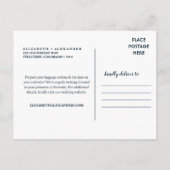 Wasserfarbe Telluride Colorado Hochzeit Einladung Postkarte (Rückseite)