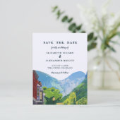 Wasserfarbe Telluride Colorado Hochzeit Einladung Postkarte (Stehend Vorderseite)