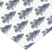 Wasserfarbe Tief Blaue Pine Tree Kurzer Tischläufer (Ecke)