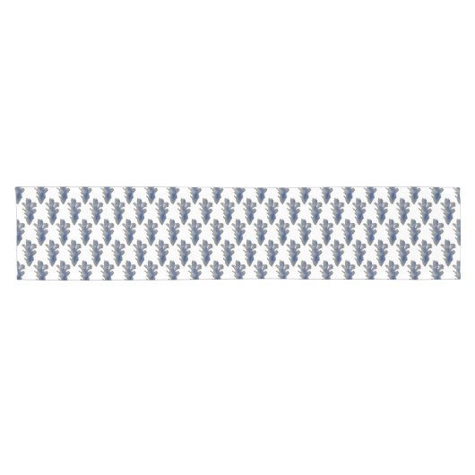 Wasserfarbe Tief Blaue Pine Tree Kurzer Tischläufer (Horizontal)