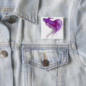 Wasserfarbe Tief Lila Betatanfisch Button (Beispiel)