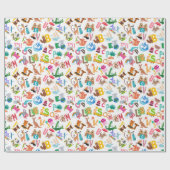 Wasserfarbe Tier Alphabet Niedliche Kinder Geschenkpapier (Flach)