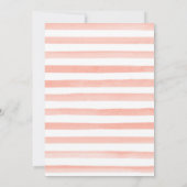 Wasserfarbe Tiger Cub Girl Babydusche Einladung (Rückseite)