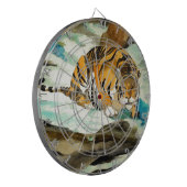 Wasserfarbe Tiger Dartscheibe (Vorderseite Links)
