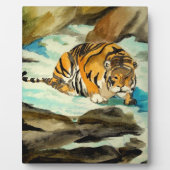 Wasserfarbe Tiger Fotoplatte (Vorderseite)