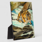 Wasserfarbe Tiger Fotoplatte (Seite)