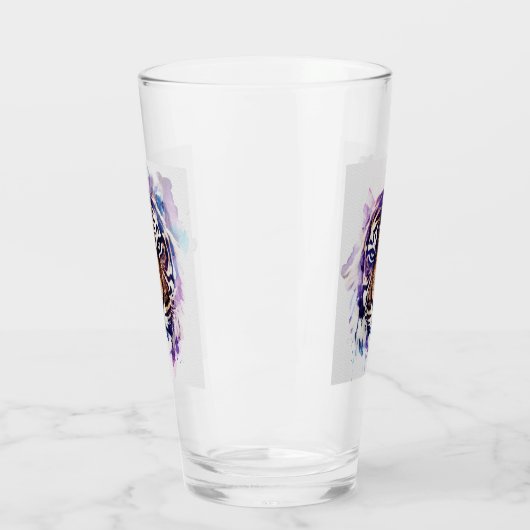 Wasserfarbe Tiger Glas (Links)