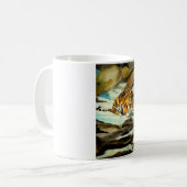Wasserfarbe Tiger Kaffeetasse (Vorderseite Links)