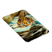 Wasserfarbe Tiger Magnet (Rechte Seite)