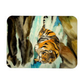 Wasserfarbe Tiger Magnet (Horizontal)