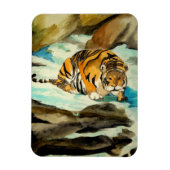 Wasserfarbe Tiger Magnet (Vertikal)