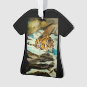 Wasserfarbe Tiger Ornament (Vorderseite)