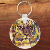 Wasserfarbe Tiger Schlüsselanhänger (Vorderseite)