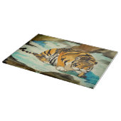 Wasserfarbe Tiger Schneidebrett (Ecke)